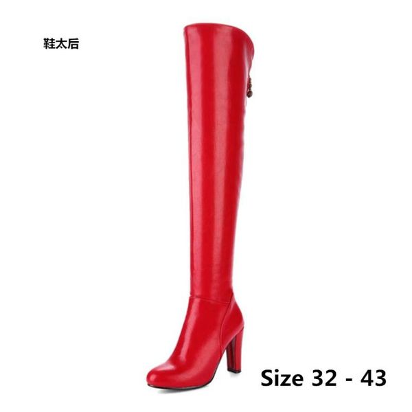 boots women over the knee high heels autumn winter woman shoes long small big size 32 - 43, Black
boots women over the knee high heels autumn winter woman shoes long small big size 32 - 43, Black