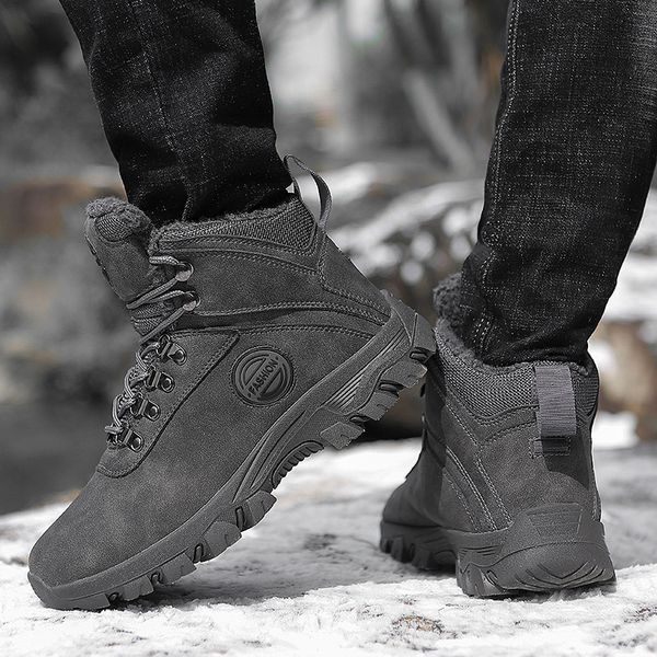winter fur boots men's shoes safety boots outdoor snow ankle warm shoes casual flat zapatos, Black
winter fur boots men's shoes safety boots outdoor snow ankle warm shoes casual flat zapatos, Black