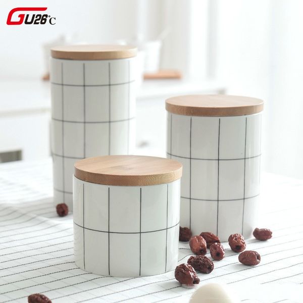 round plaid sealed ceramic storage jar for spices tea coffee can tank food container bottle with lid for kitchen organizer t200506
round plaid sealed ceramic storage jar for spices tea coffee can tank food container bottle with lid for kitchen organizer t200506