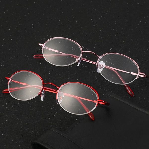 new oval half frame myopia glasses metal ultra light resin reading glasses portable vision care eyeglasses -1.0~-6.0 diopter, White;black
new oval half frame myopia glasses metal ultra light resin reading glasses portable vision care eyeglasses -1.0~-6.0 diopter, White;black