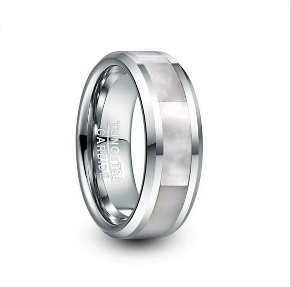 wedding rings 8mm wide steel color tungsten carbide ring men's inlay white fritillary men party jewelry, Slivery;golden
wedding rings 8mm wide steel color tungsten carbide ring men's inlay white fritillary men party jewelry, Slivery;golden