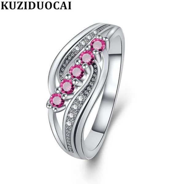 cluster rings kuziduocai fashion jewelry zircon stainless steel wave wedding bride party for women girls gifts anillos bague r-807, Golden;silver
cluster rings kuziduocai fashion jewelry zircon stainless steel wave wedding bride party for women girls gifts anillos bague r-807, Golden;silver
