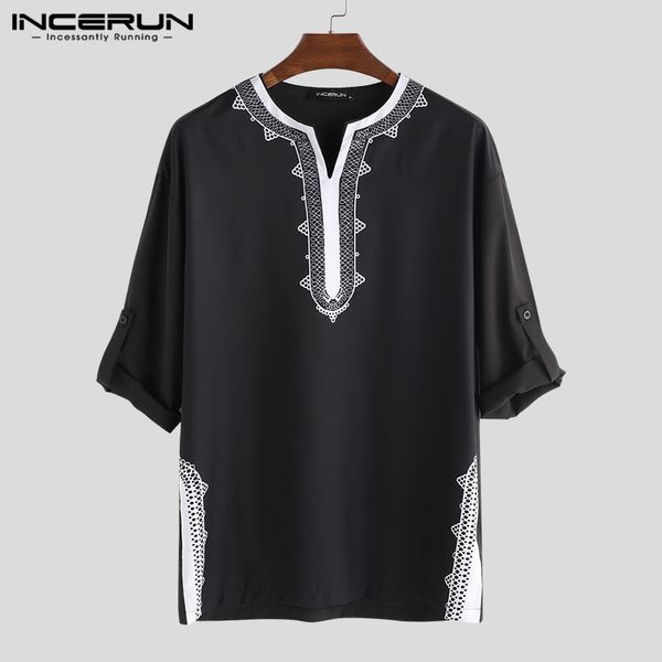 incerun men african dashiki t shirts printed long sleeve v neck breathable ethnic style casual t-shirts men african clothes, White;black
incerun men african dashiki t shirts printed long sleeve v neck breathable ethnic style casual t-shirts men african clothes, White;black