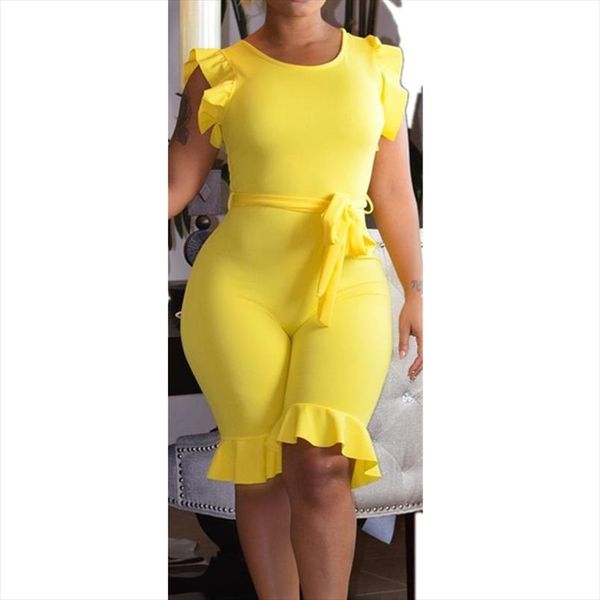 o neck ruffles sleeve sashes overalls jumpsuits outfit 2018 summer women playsuits casual fashion bandage rompers d857, Gray
o neck ruffles sleeve sashes overalls jumpsuits outfit 2018 summer women playsuits casual fashion bandage rompers d857, Gray