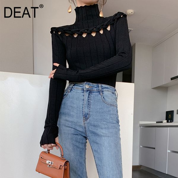 deat 2020 spring autumn new fashion solid color long sleeve knitting casual turleneck temperament women sweater 3ac480, White;black
deat 2020 spring autumn new fashion solid color long sleeve knitting casual turleneck temperament women sweater 3ac480, White;black