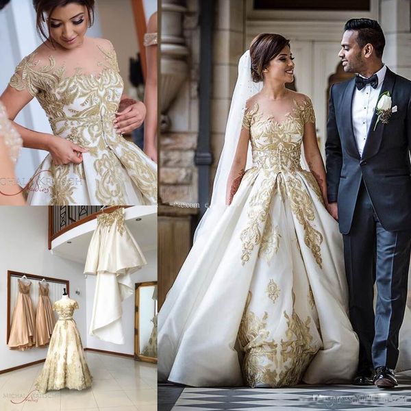 illusion 2020 overskirts wedding dresses appliques beaded sequins bridal gown sweep length sheer neck wedding gowns aq132, White
illusion 2020 overskirts wedding dresses appliques beaded sequins bridal gown sweep length sheer neck wedding gowns aq132, White