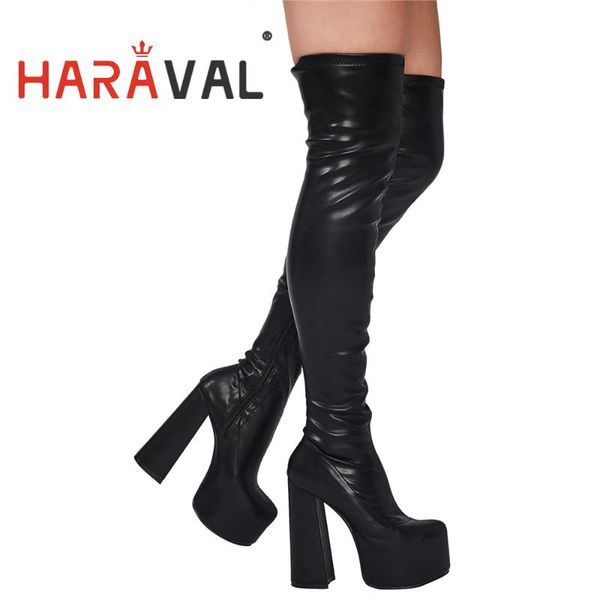 haraval women 11.5cm over the knee high boots round toe high-heel platform stretch women large size zip boots 34-43 e69l, Black
haraval women 11.5cm over the knee high boots round toe high-heel platform stretch women large size zip boots 34-43 e69l, Black