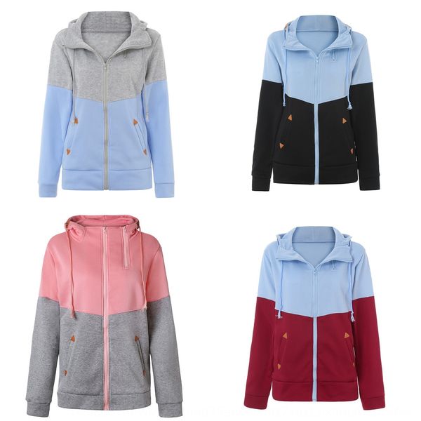 women's personalized double color matching hooded long sleeve plus velvet zipper zippercoat women's sweater personalized double zi, Black
women's personalized double color matching hooded long sleeve plus velvet zipper zippercoat women's sweater personalized double zi, Black