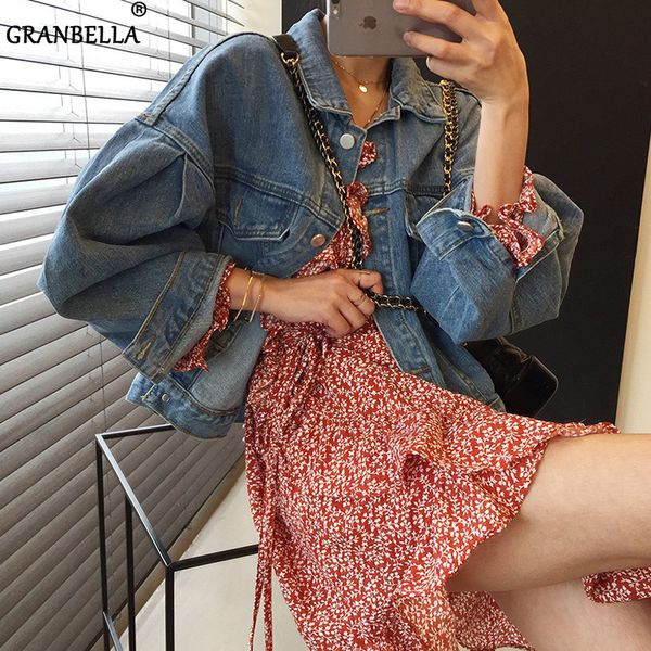 single-breasted loose oversized women's autumn jacket long sleeve short denim jacket female blue jean for women, Black;brown
single-breasted loose oversized women's autumn jacket long sleeve short denim jacket female blue jean for women, Black;brown