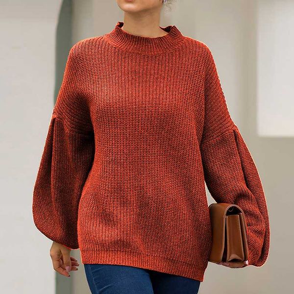 women's sweaters 2021 fashion lantern sleeve loose knitted sweater autumn winter warm clothes elegant solid color female pullover jumpe, White;black
women's sweaters 2021 fashion lantern sleeve loose knitted sweater autumn winter warm clothes elegant solid color female pullover jumpe, White;black