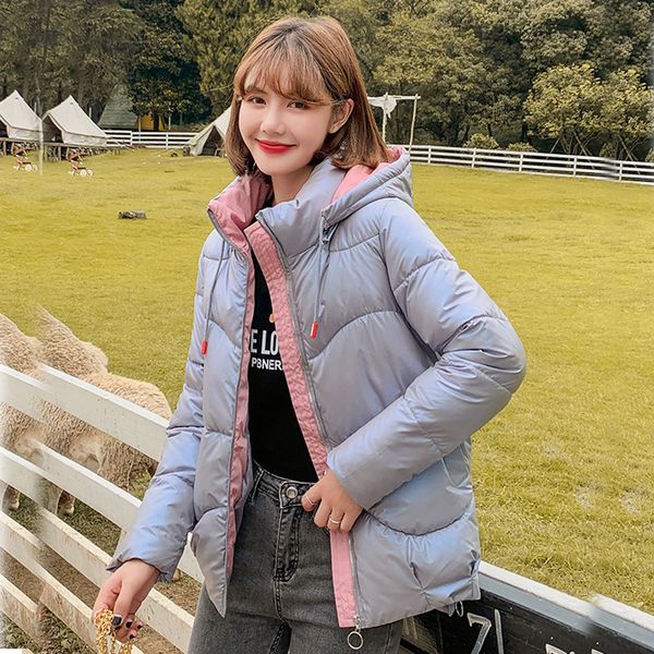 down jacket new winter 2020 bright skin down short jacket hooded women fashion lady winter coat woemen jacket down thick, Black 
down jacket new winter 2020 bright skin down short jacket hooded women fashion lady winter coat woemen jacket down thick, Black