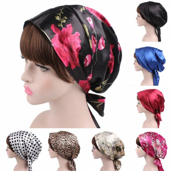 head cover satin turban wrap headscarf silk night sleep cap hair bonnet hat, Blue;gray
head cover satin turban wrap headscarf silk night sleep cap hair bonnet hat, Blue;gray