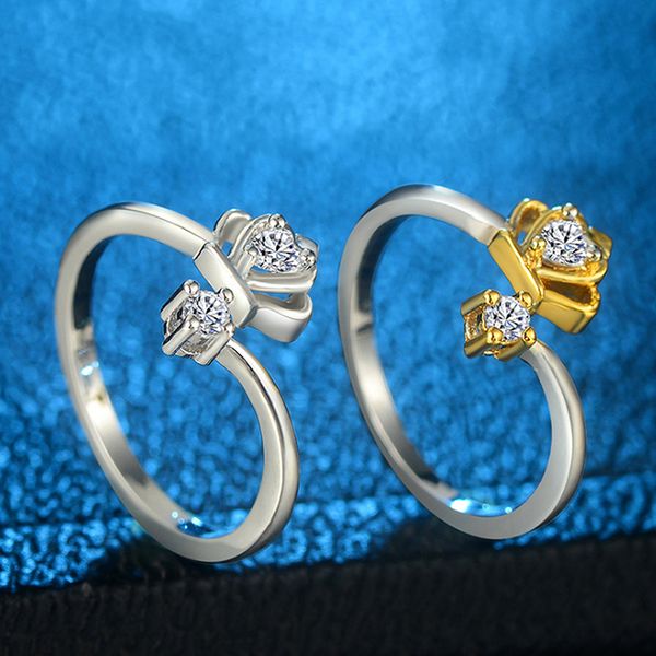 wedding rings design adjustable silver plated princess crown zircon ring heat shaped crystal 2021 romantic jewelry, Slivery;golden
wedding rings design adjustable silver plated princess crown zircon ring heat shaped crystal 2021 romantic jewelry, Slivery;golden