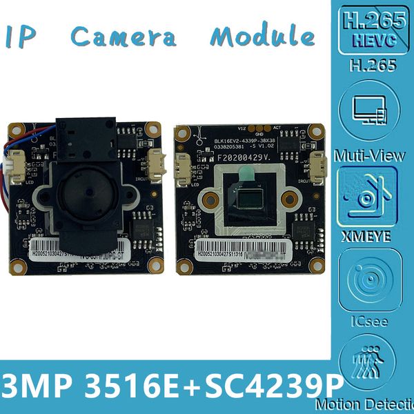 3516ev200+sc4239p 3mp ip camera module board 2304*1296 mini lens irc 38*38mm cmos h.265 onvif cms xmeye motion detection
3516ev200+sc4239p 3mp ip camera module board 2304*1296 mini lens irc 38*38mm cmos h.265 onvif cms xmeye motion detection
