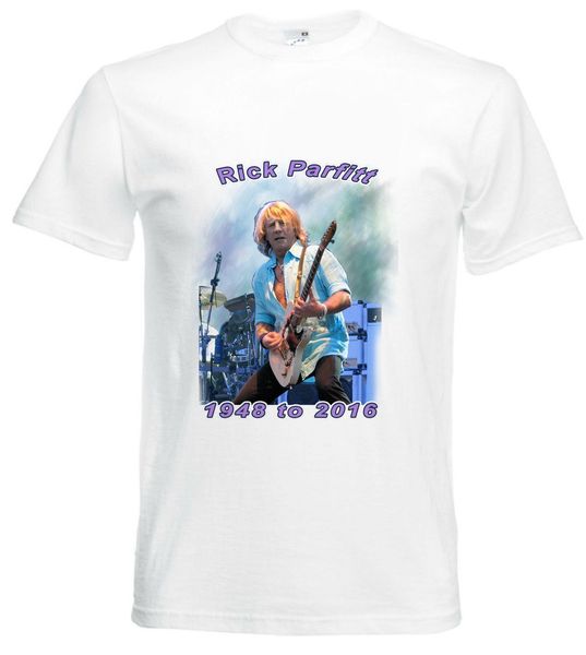 rick parfitt tribute t-shirt rip 1948 - rock legend status quo guitarist
