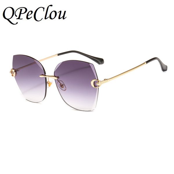 qpeclou 2020 new metal oversized rimless sunglasses women fashion vintage colorful sun glasses female big frameless shades, White;black
qpeclou 2020 new metal oversized rimless sunglasses women fashion vintage colorful sun glasses female big frameless shades, White;black