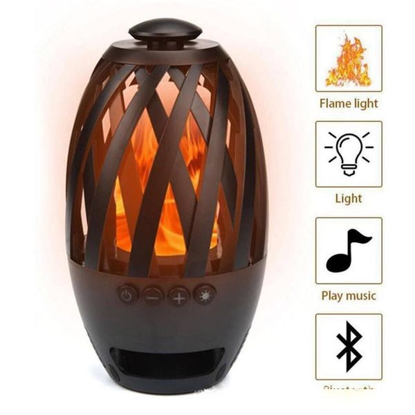 led flame light wireless bluetooth speaker stereo bt4.2 atmosphere table lamp for iphone android christmas gift
led flame light wireless bluetooth speaker stereo bt4.2 atmosphere table lamp for iphone android christmas gift