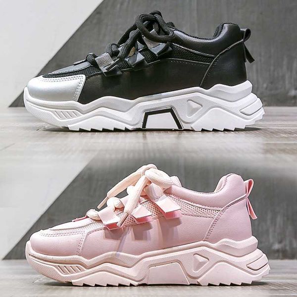 height chunky sneakers for women sports walking shoes lightweight leather trainers shoes woman lace up women, Black
height chunky sneakers for women sports walking shoes lightweight leather trainers shoes woman lace up women, Black