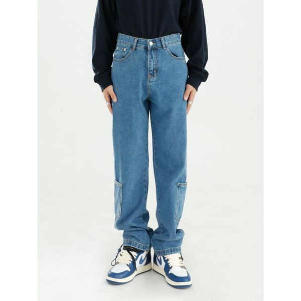 men's jeans male japan korea streetwear hip hop trousers men vintage loose casual wide leg straight denim pants, Blue
men's jeans male japan korea streetwear hip hop trousers men vintage loose casual wide leg straight denim pants, Blue