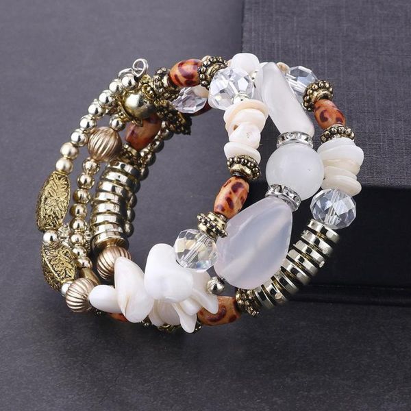 charm bracelets natural stone beads bracelet multilayer crystal for women wristband wooden beaded strand boho female jewelry, Golden;silver
charm bracelets natural stone beads bracelet multilayer crystal for women wristband wooden beaded strand boho female jewelry, Golden;silver