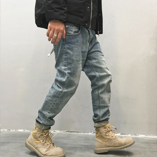 2020 28-34 men's jeans casual youth with a slight break down men's solid color slim nine - minute pants, Blue
2020 28-34 men's jeans casual youth with a slight break down men's solid color slim nine - minute pants, Blue