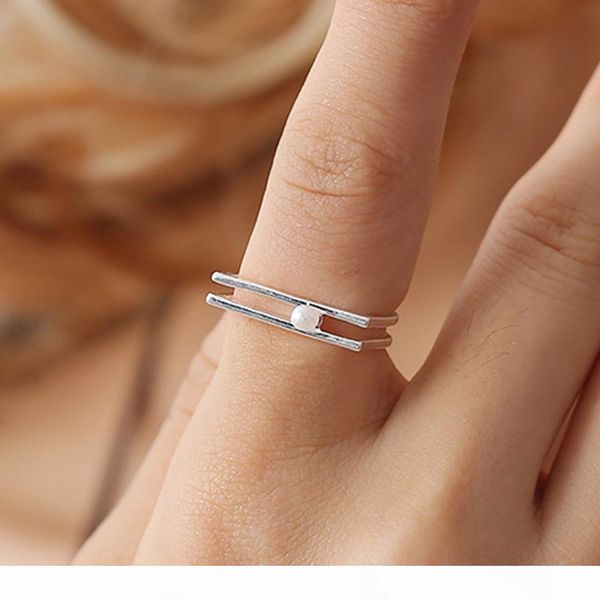 woman jewelry fashion simple open geometric parallel double line ring personality female flower rings wedding rings for women, Silver
woman jewelry fashion simple open geometric parallel double line ring personality female flower rings wedding rings for women, Silver