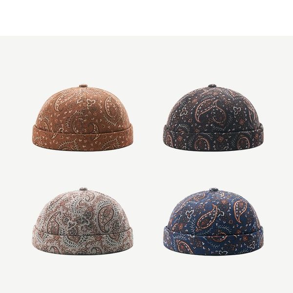 hip hop 100% cotton brimless docker beanies hat paisley print warm skullies sailor hat, Blue;gray
hip hop 100% cotton brimless docker beanies hat paisley print warm skullies sailor hat, Blue;gray