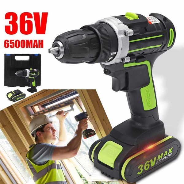 36v 6500mah rechargeable lithium battery screwdriver household electric drill wrench driver double speed cordless drill tools
36v 6500mah rechargeable lithium battery screwdriver household electric drill wrench driver double speed cordless drill tools