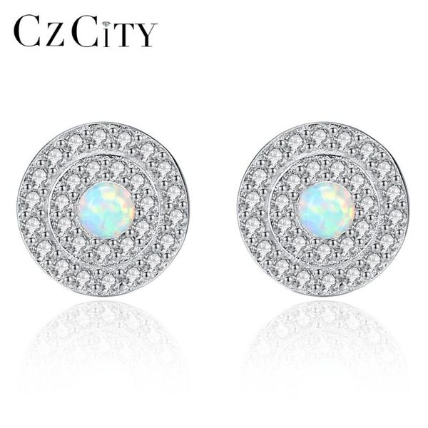 czcity genuine 925 sterling silver stud earrings for women fire opal round shape charming women post earring engagement jewelry, Golden;silver
czcity genuine 925 sterling silver stud earrings for women fire opal round shape charming women post earring engagement jewelry, Golden;silver