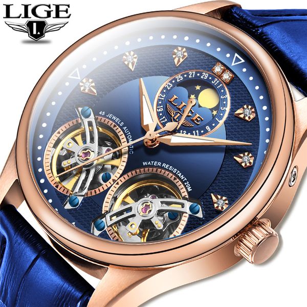 reloj 2020lige men watches automatic mechanical watch tourbillon watch fashion leather waterproof wrist relogio masculino, Slivery;brown
reloj 2020lige men watches automatic mechanical watch tourbillon watch fashion leather waterproof wrist relogio masculino, Slivery;brown
