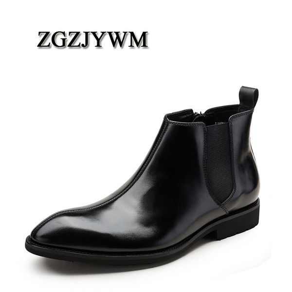 boots zgzjywm arrival comfortable fashion genuine leather pointed toe slip-on spring/autumn ankle men shoes, Black
boots zgzjywm arrival comfortable fashion genuine leather pointed toe slip-on spring/autumn ankle men shoes, Black