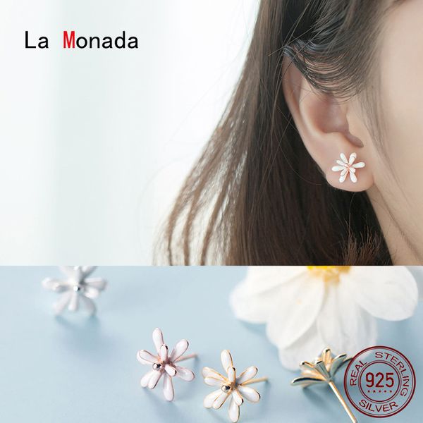 la monada silver earrings stud women petal rose gold stud earrings 925 sterling silver flower women fine in jewelry, Golden;silver
la monada silver earrings stud women petal rose gold stud earrings 925 sterling silver flower women fine in jewelry, Golden;silver