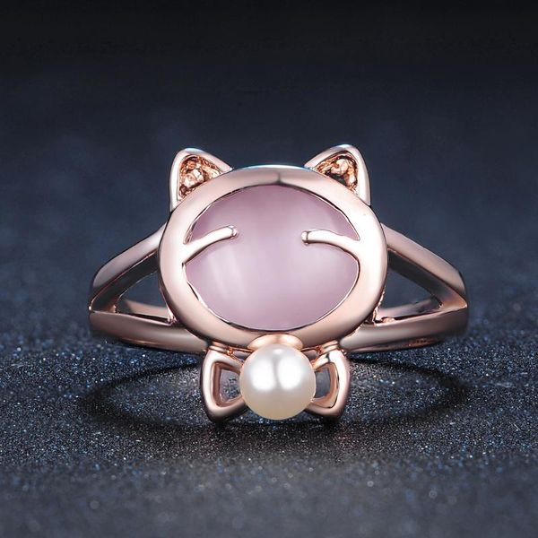 cluster rings love cat opal stone simulated pearl ring salerose gold color fashion brand elegant pink jewelry for women anel dfr143, Golden;silver
cluster rings love cat opal stone simulated pearl ring salerose gold color fashion brand elegant pink jewelry for women anel dfr143, Golden;silver