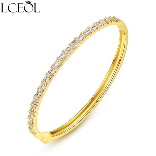 bangle lceol brand gold-color luxury female charm jewelry cz cubic zirconia rows crystal bracelets & bangles for women gift wedding, Black
bangle lceol brand gold-color luxury female charm jewelry cz cubic zirconia rows crystal bracelets & bangles for women gift wedding, Black