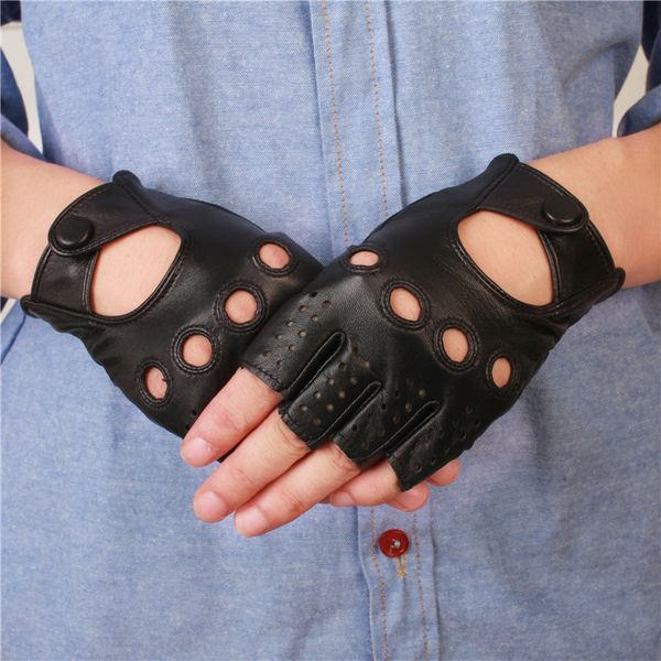 genuine leather half finger gloves women summer breathable driving semi-finger female sheepskin gloves nm1814, Blue;gray
genuine leather half finger gloves women summer breathable driving semi-finger female sheepskin gloves nm1814, Blue;gray