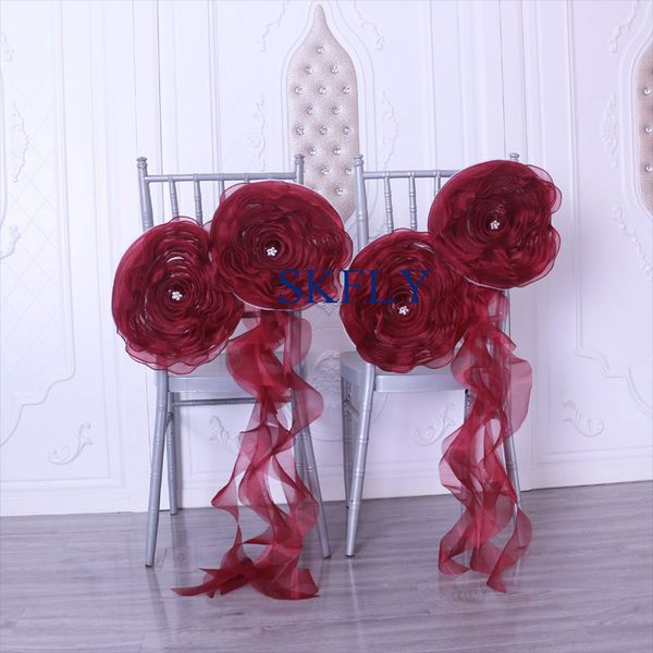 sh091a nice wedding decoration nice christmas burgundy organza flower curly willow frilly chair sash with crystal
sh091a nice wedding decoration nice christmas burgundy organza flower curly willow frilly chair sash with crystal