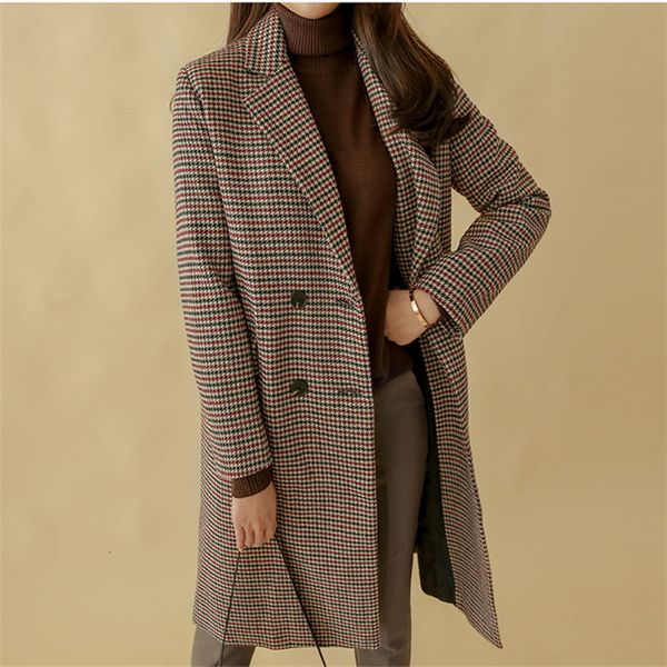 genayooa vintage plaid coat women double breasted autumn coat female big size winter wool women long sleeve korean fashion, Black
genayooa vintage plaid coat women double breasted autumn coat female big size winter wool women long sleeve korean fashion, Black