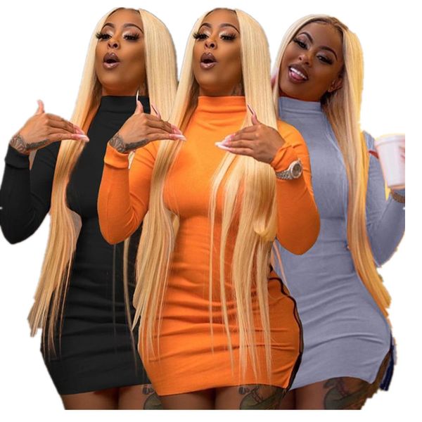 solid long sleeve dress for women autumn winter tight bodysuit high collar design dresses party night dress club wear s-3xl ly9274, White
solid long sleeve dress for women autumn winter tight bodysuit high collar design dresses party night dress club wear s-3xl ly9274, White