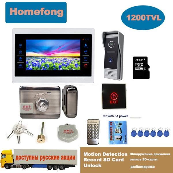video door phones homefong 7 inch intercom electronic lock exit touch button home phone doorbell with camera record
video door phones homefong 7 inch intercom electronic lock exit touch button home phone doorbell with camera record