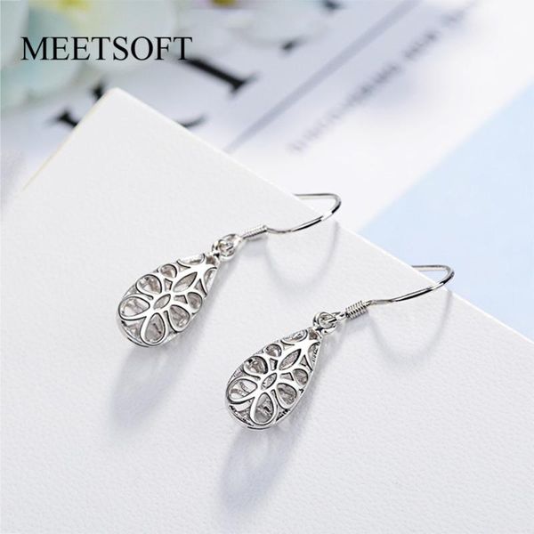 meetsoft 925 silver prevent allergy fashion drop earrings for women trendy hollow out water drop jewelry gift
meetsoft 925 silver prevent allergy fashion drop earrings for women trendy hollow out water drop jewelry gift