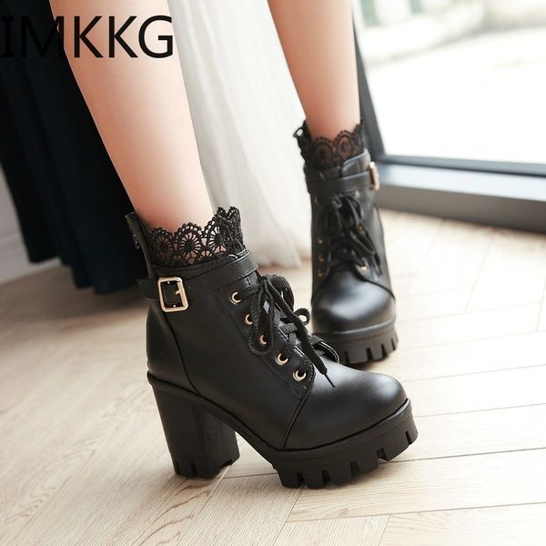 women's motorcycle boots leather winter martin boot stylish lady lace ankle shoes high heel platforms botas buckle 200924, Black
women's motorcycle boots leather winter martin boot stylish lady lace ankle shoes high heel platforms botas buckle 200924, Black