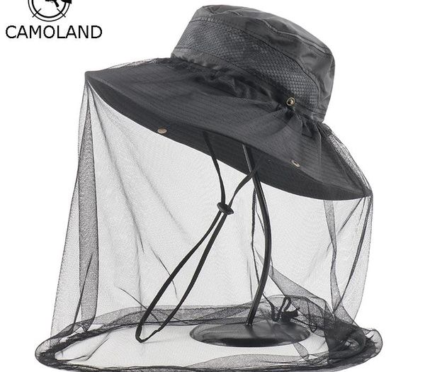camoland anti mosquito face mesh net hat for women men summer uv protection sun hats male outdoor fishing hiking bucket hat y200714, Blue;gray
camoland anti mosquito face mesh net hat for women men summer uv protection sun hats male outdoor fishing hiking bucket hat y200714, Blue;gray
