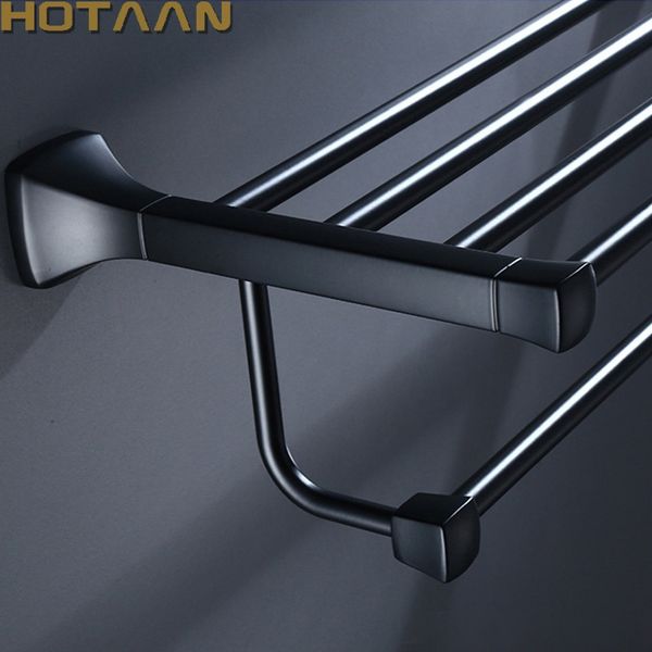 40/50/60cm black towel rack wall-mounted black oil brushed aluminum towel holder with hook bathroom accessories bath shelves t200506
40/50/60cm black towel rack wall-mounted black oil brushed aluminum towel holder with hook bathroom accessories bath shelves t200506