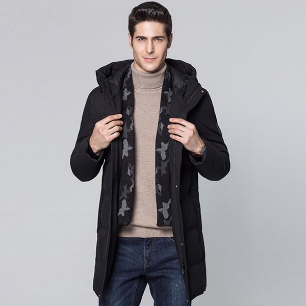 brand men's down jacket 90% white duck down hooded thick coat male warm outwear fashion windproof coat, Black
brand men's down jacket 90% white duck down hooded thick coat male warm outwear fashion windproof coat, Black