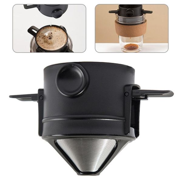 304 stainless steel coffee filter cup fine mesh filter foldable dripper portable reusable drip coffee tea infuser
304 stainless steel coffee filter cup fine mesh filter foldable dripper portable reusable drip coffee tea infuser