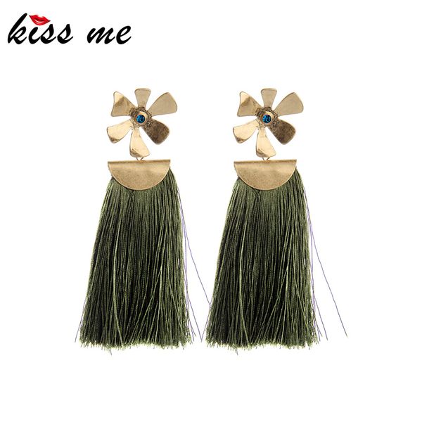 dangle & chandelier kiss me long dark color cotton thread tassel drop earring for women gift crystal alloy flower fashion accessories, Silver
dangle & chandelier kiss me long dark color cotton thread tassel drop earring for women gift crystal alloy flower fashion accessories, Silver