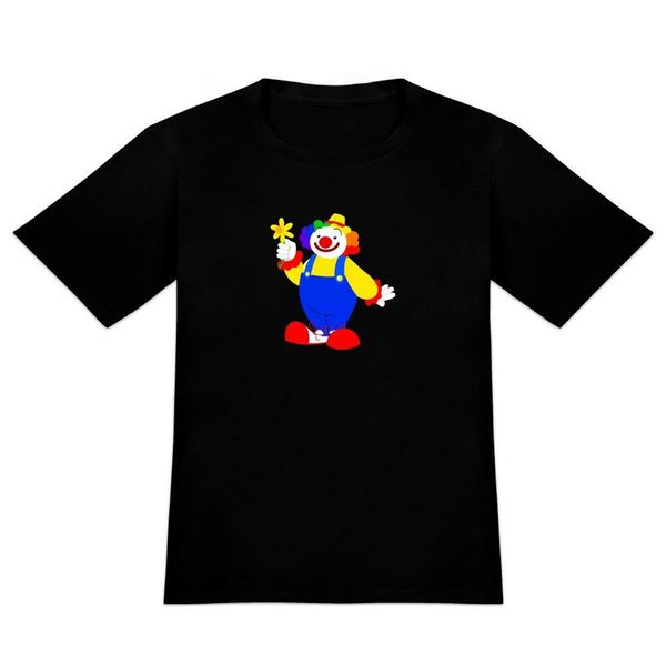 clown with flower and big shoes men's novelty t-shirt gyms fitness tee shirt