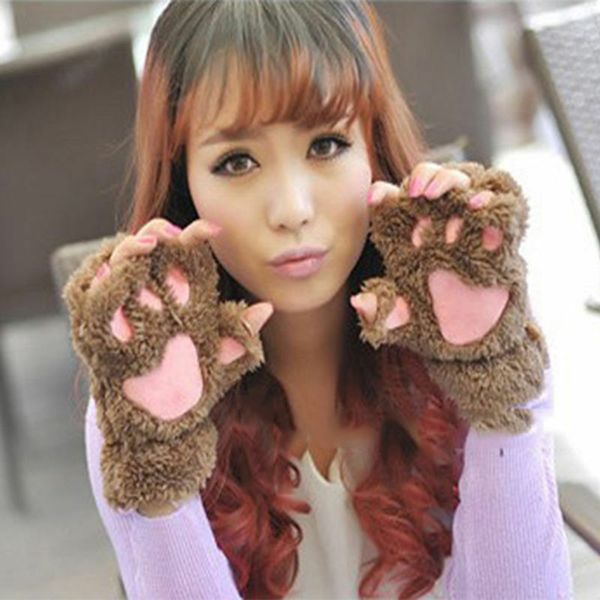 winter women cute cat plush warm gloves soft short plush without finger fluffy bear cat costume half finger gloves mittens, Blue;gray
winter women cute cat plush warm gloves soft short plush without finger fluffy bear cat costume half finger gloves mittens, Blue;gray