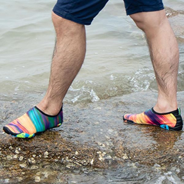 women men wading shoes summer outdoor beach aqua surf diving water sneakers fishing footwear rainbow printed skin swim, Black
women men wading shoes summer outdoor beach aqua surf diving water sneakers fishing footwear rainbow printed skin swim, Black