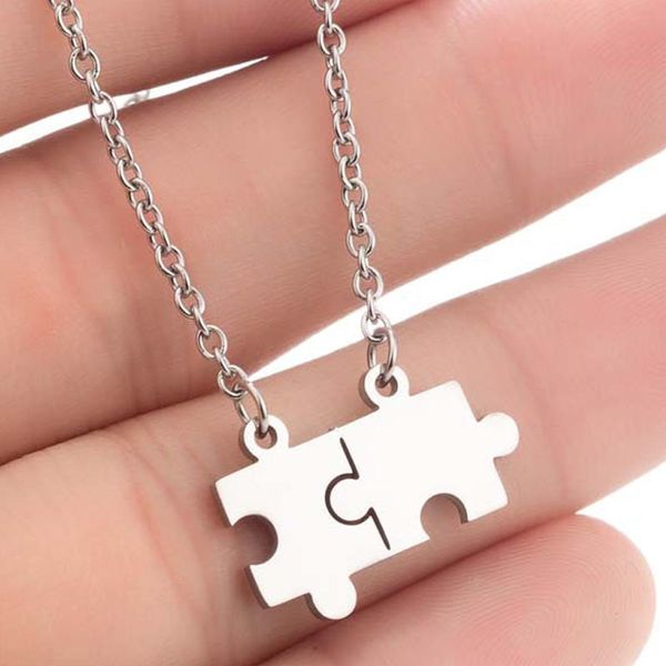 pendant necklaces necklace womens stainless steel puzzle couple fashion simple chain jewelry on the neck gifts for women, Silver
pendant necklaces necklace womens stainless steel puzzle couple fashion simple chain jewelry on the neck gifts for women, Silver
